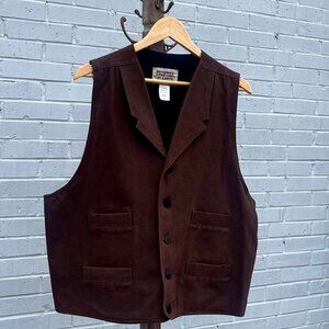 Men's XL Vintage Brown Frontier Classics Cotton Vest